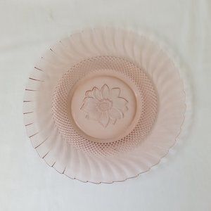 Vgt. KIG Indovesia Pink Sunflower Diamond Cut 10" Dinner Plate-